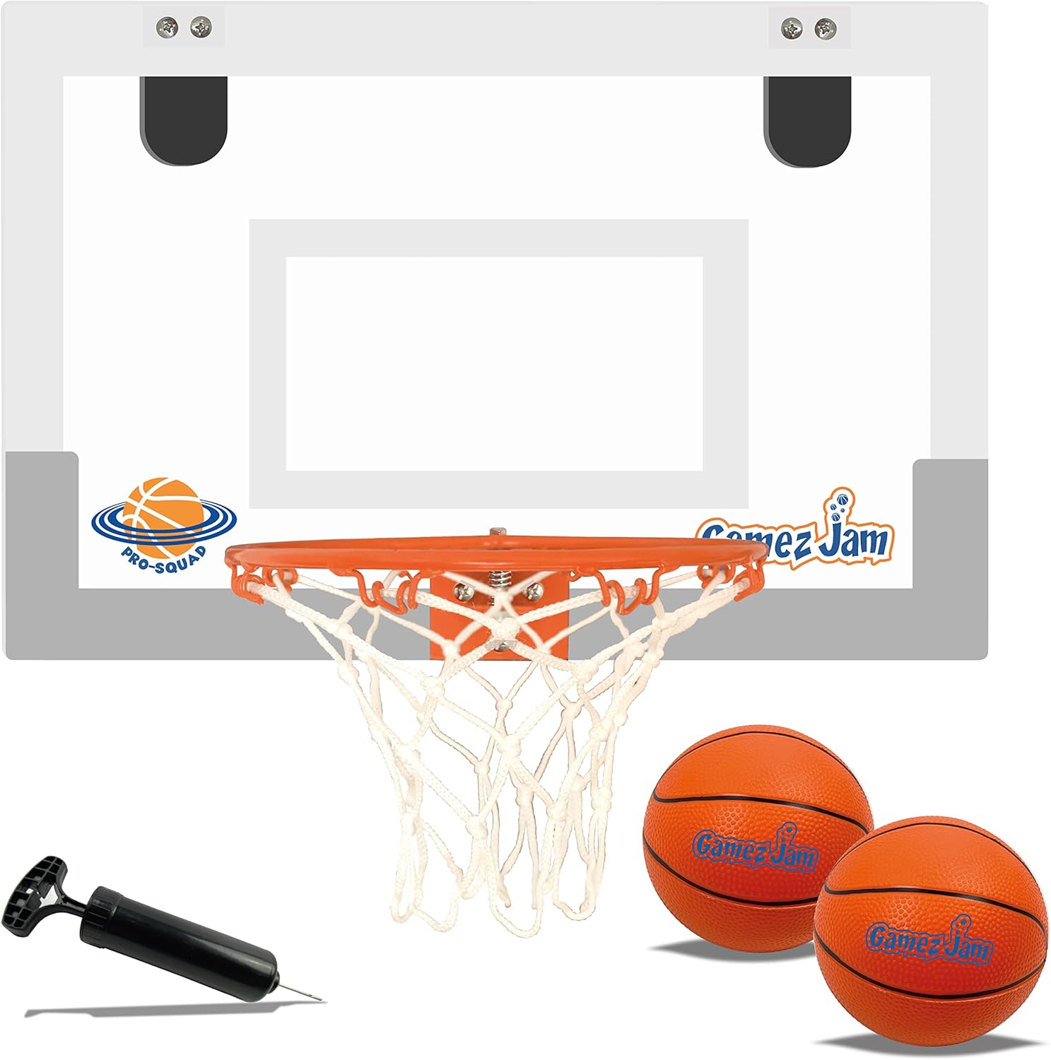 Mini Basketball Hoop for Door. Award Winning Durable Design with Noise Reduction - 2 Balls, Pump and Complete Accessories Included - Fun Gift for Kids and Adults - Easy Installation