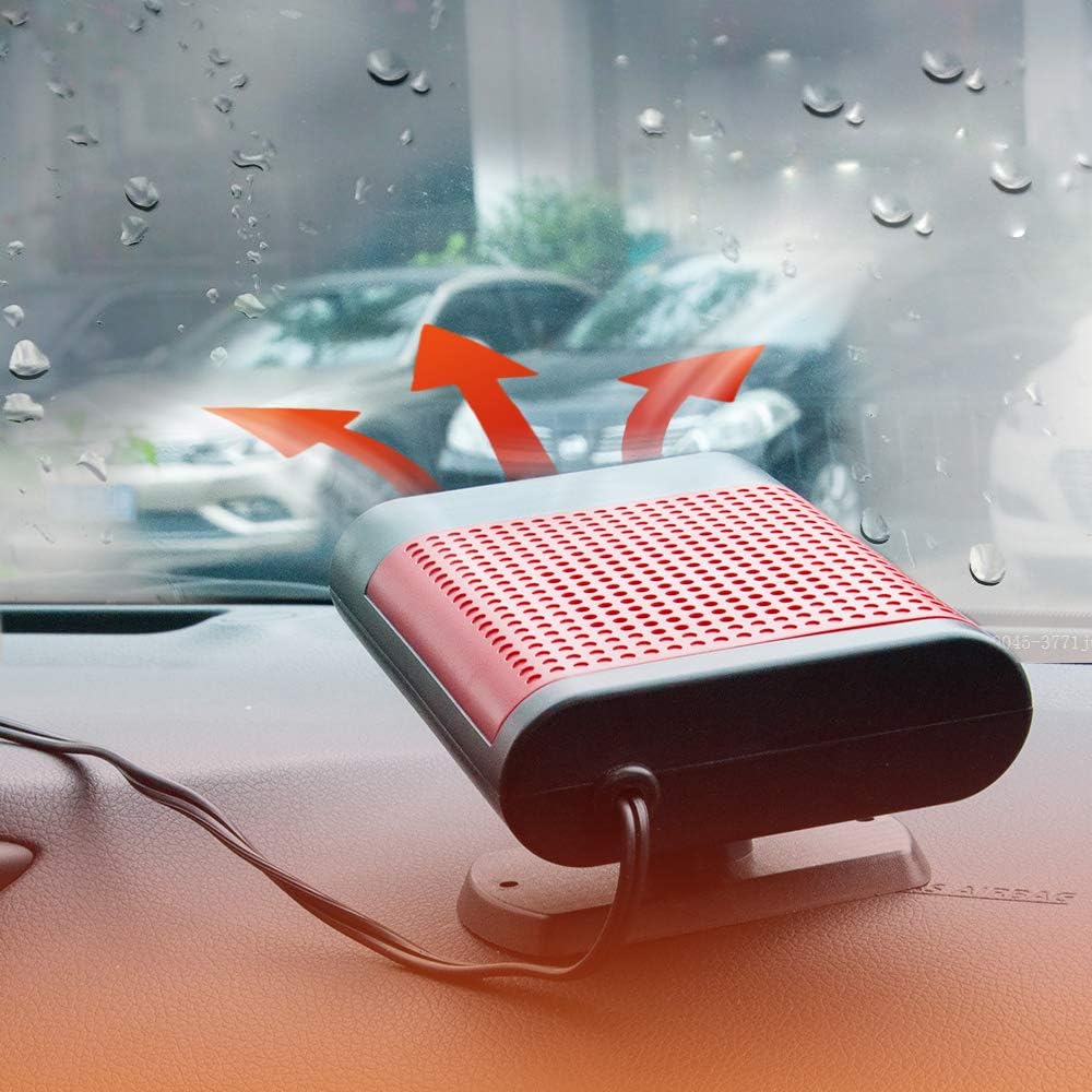 Portable Car Heater, Fast Heating Defrost Defogger, 2-in-1 Vehicle Heat Cooling Fan K87255