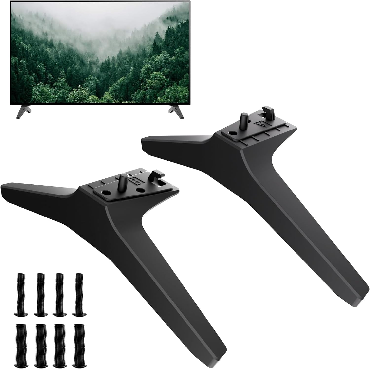 TV Legs for LG TV Stand Replacement Base, for 49 50 55 Inch UM Series LG TV Legs 55UM7300 55UM7300PUA 55UM6900 55UM6900PUA 55UM6910 55UM691OPUC 55UM6950 55UM6950DUB 50UM7300 49UM6950 with Screws‎