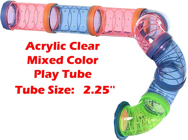 5-Levels Tube Habitat Cage for Hamster with Wheel and Water Bottle Q68942