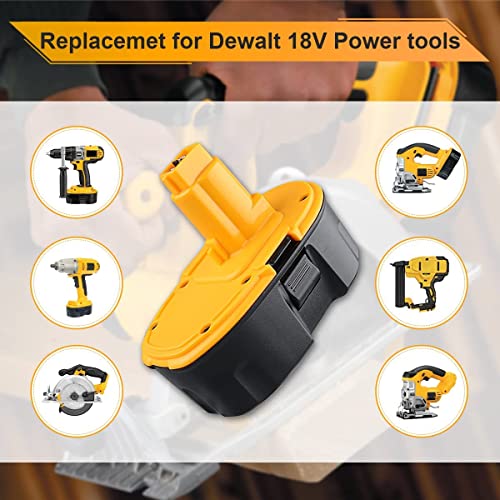 2-Pack 18V 5.0Ah Replacement Battery for 18 Volt Cordless Power Tools L9671