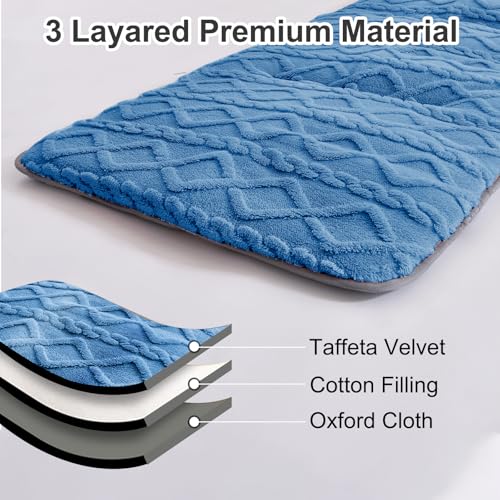 Camping Cot Mattress - Thick Sleeping Pad with Elastic Straps, Portable Outdoor (75" x 28") S97699