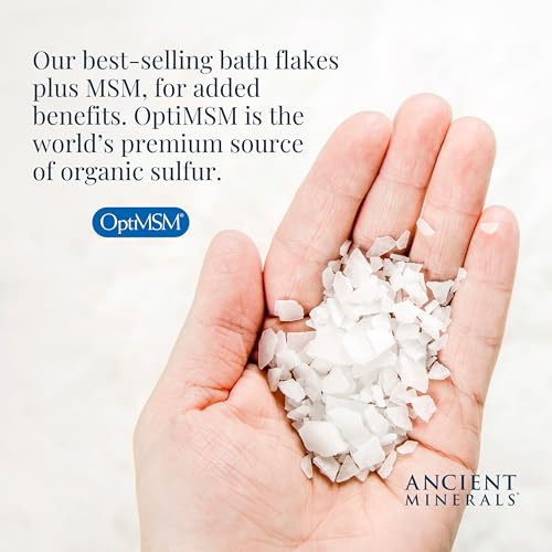 Magnesium Bath Flakes with OptiMSM, Resealable Bag, 1.65 lb S354999