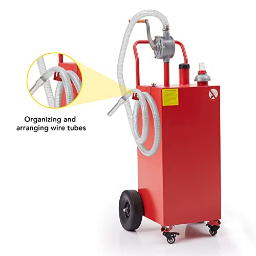 30 Gallon Portable Fuel Tank with Pump and Wheels X991697