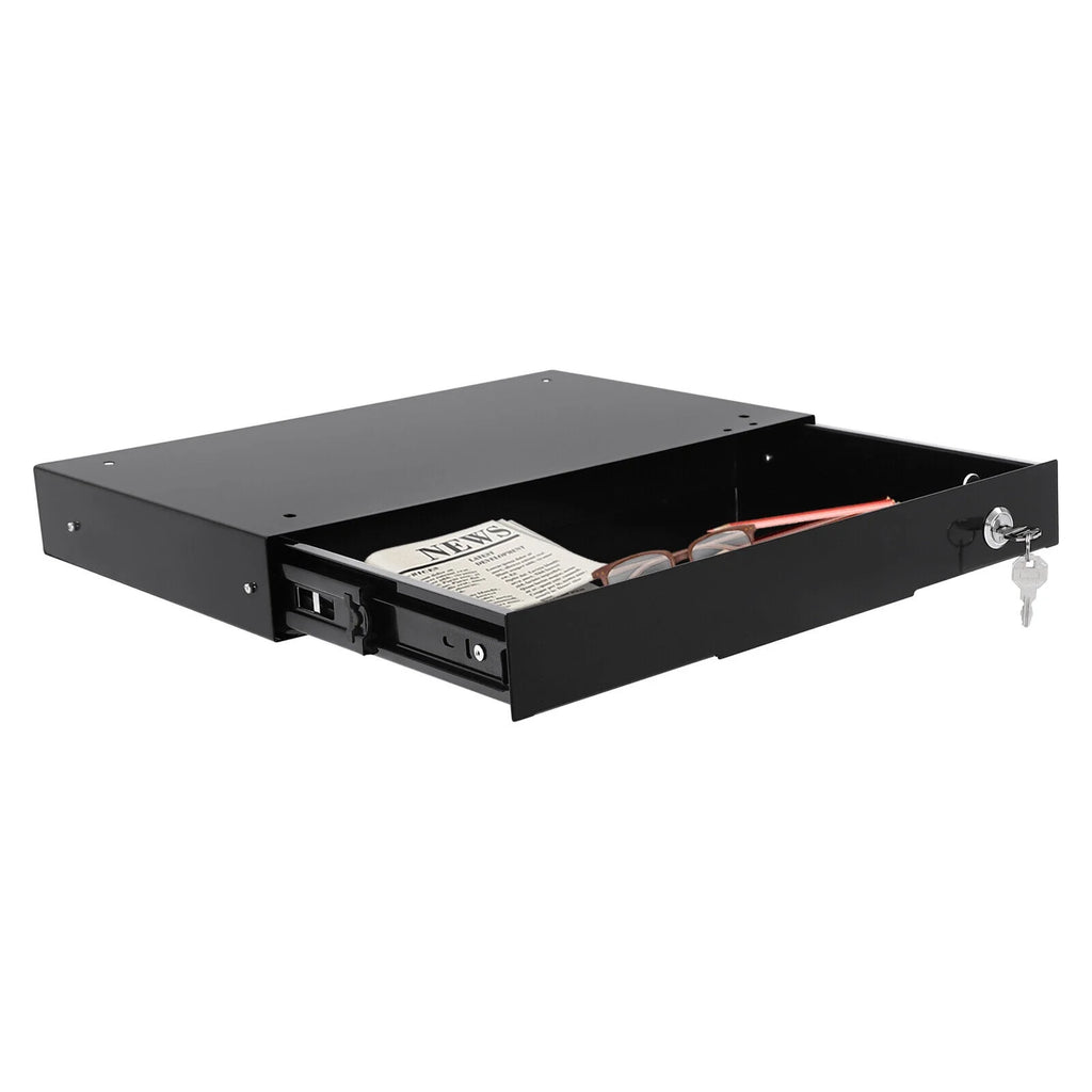 Under Desk Mounted Iron Drawer Storage with Keys E4804