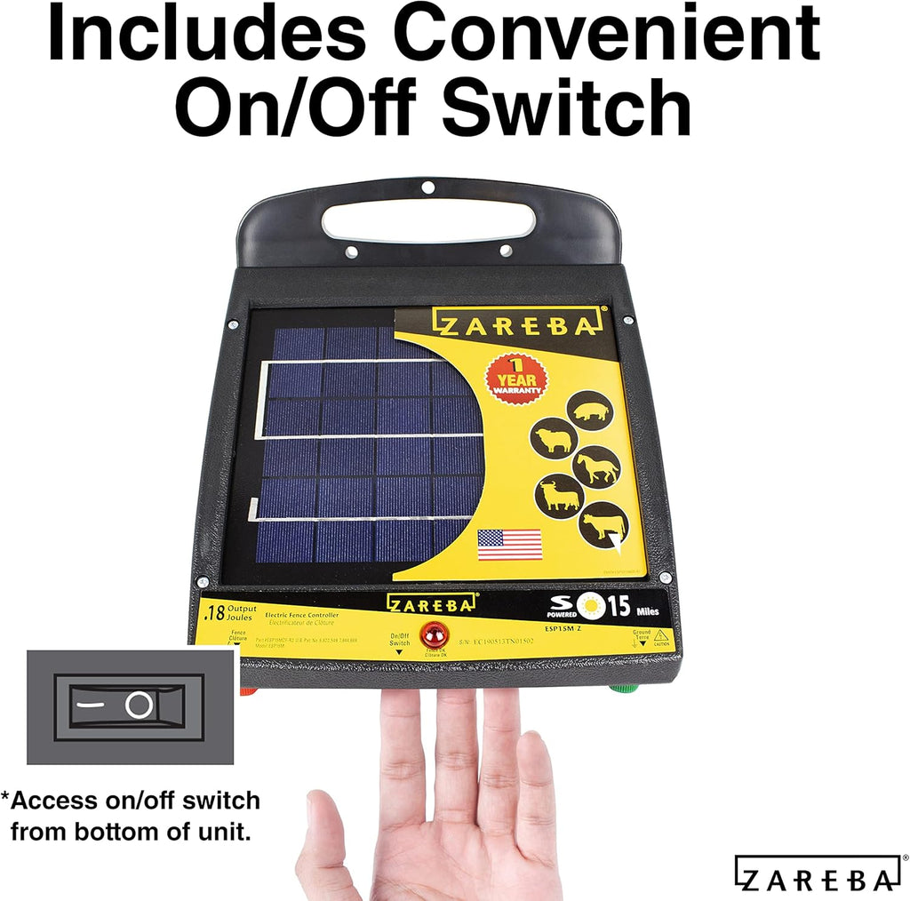 15-Mile Solar Low Impedance Fence Charger F579019