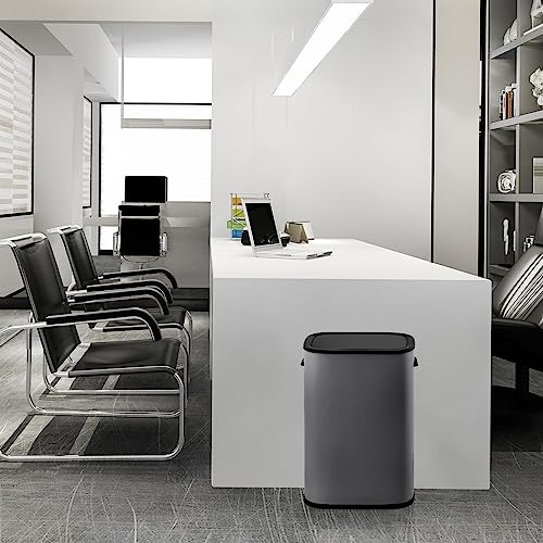13 Gallon Sensor Trash Can with Lid, Grey A788572