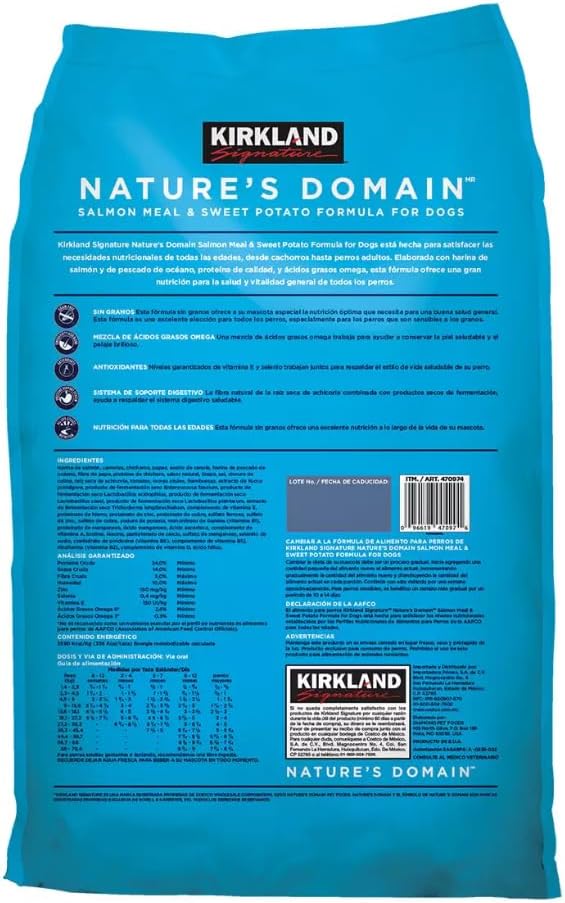 Grain-Free Salmon Meal & Sweet Potato Dog Food, 35 lb N1755