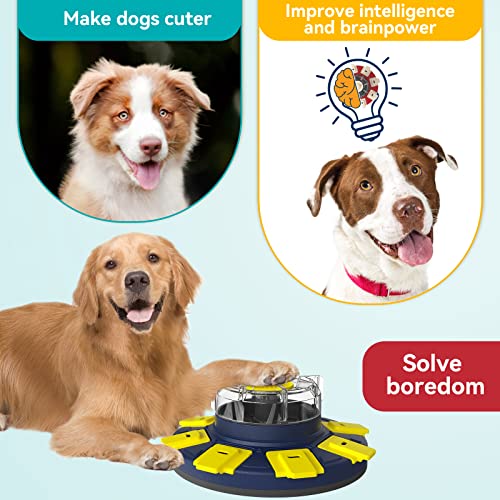 Dog Treat Puzzle Feeder Toys, Interactive Enrichment for Small to Large Dogs W911052