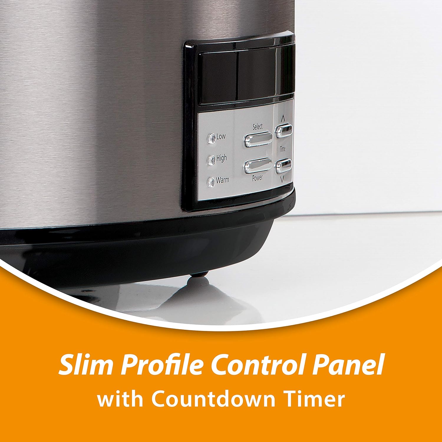 6 Quart Programmable Slow Cooker with Digital Timer, Stainless Steel G51623