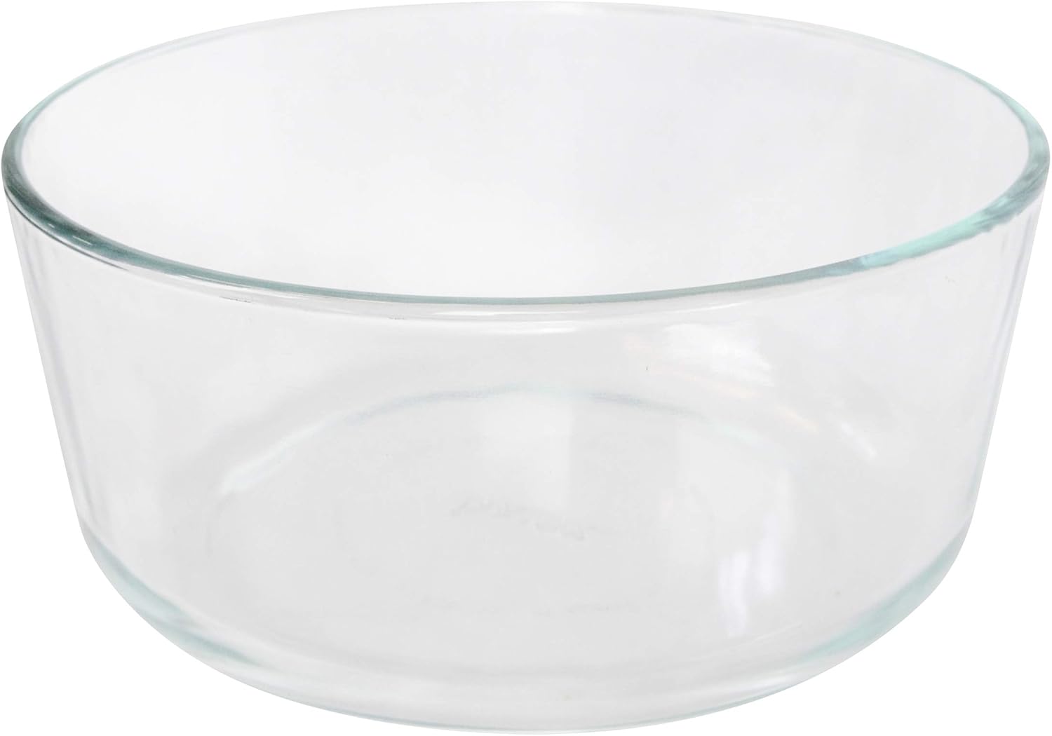 7-Cup Clear Glass Storage Bowl with White Silicone Rim Lid P50319
