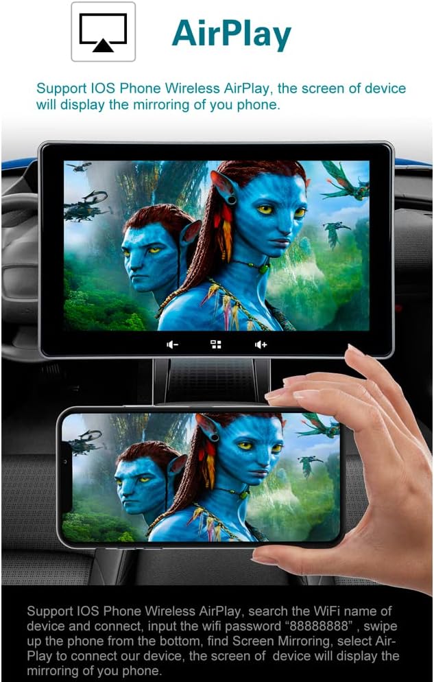 7 Inch Touchscreen Car Stereo with Bluetooth, Carplay and Android Auto D56828