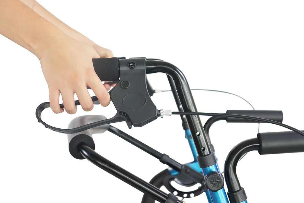 Rollator Wheelchair Combo for Smooth Terrain, Folding with Seat for Seniors K130324