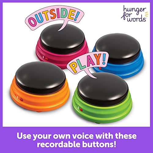 Talking Buttons Starter Set for Dogs, Recordable Communication Training H824018