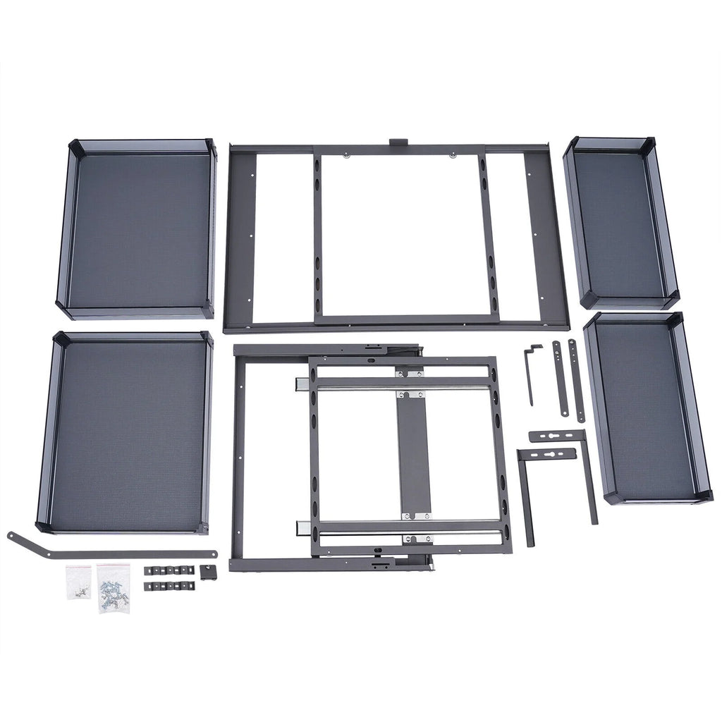Corner Cabinet Pull Out Organizer, 2 Tier Swing Tray, Soft Close O7215