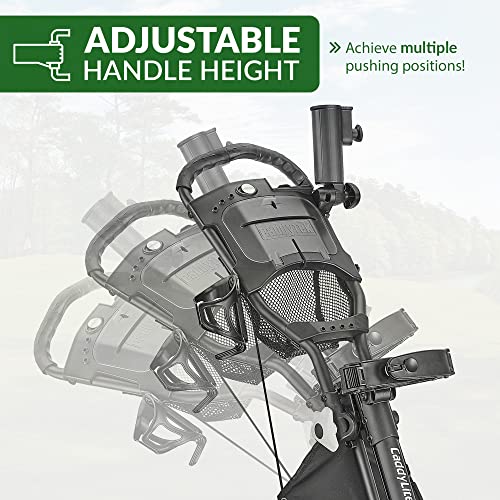 3 Wheel Golf Push Cart Foldable Lightweight with Foot Brake V7776