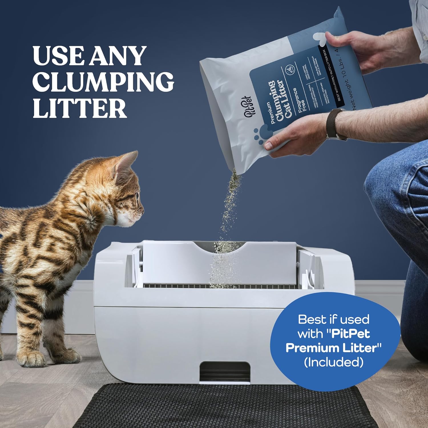 Automatic Self-Cleaning Cat Litter Box with Odor Eliminator T956