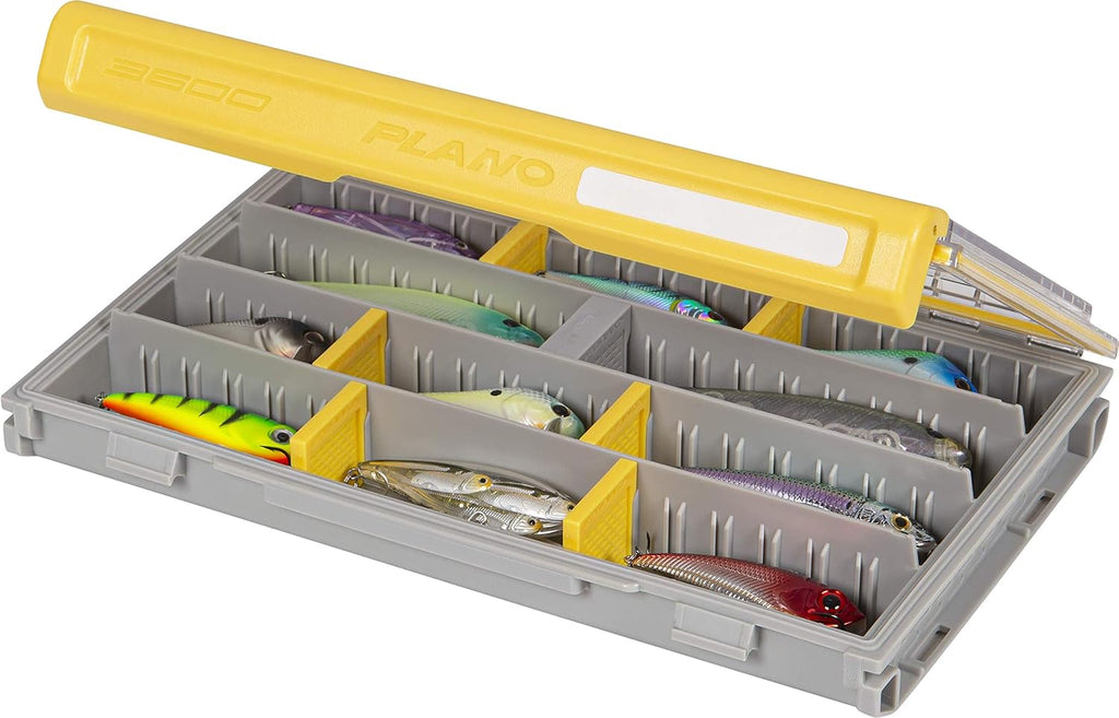 Tackle Utility Box, Rust-Resistant and Waterproof with Clear Lid I167725