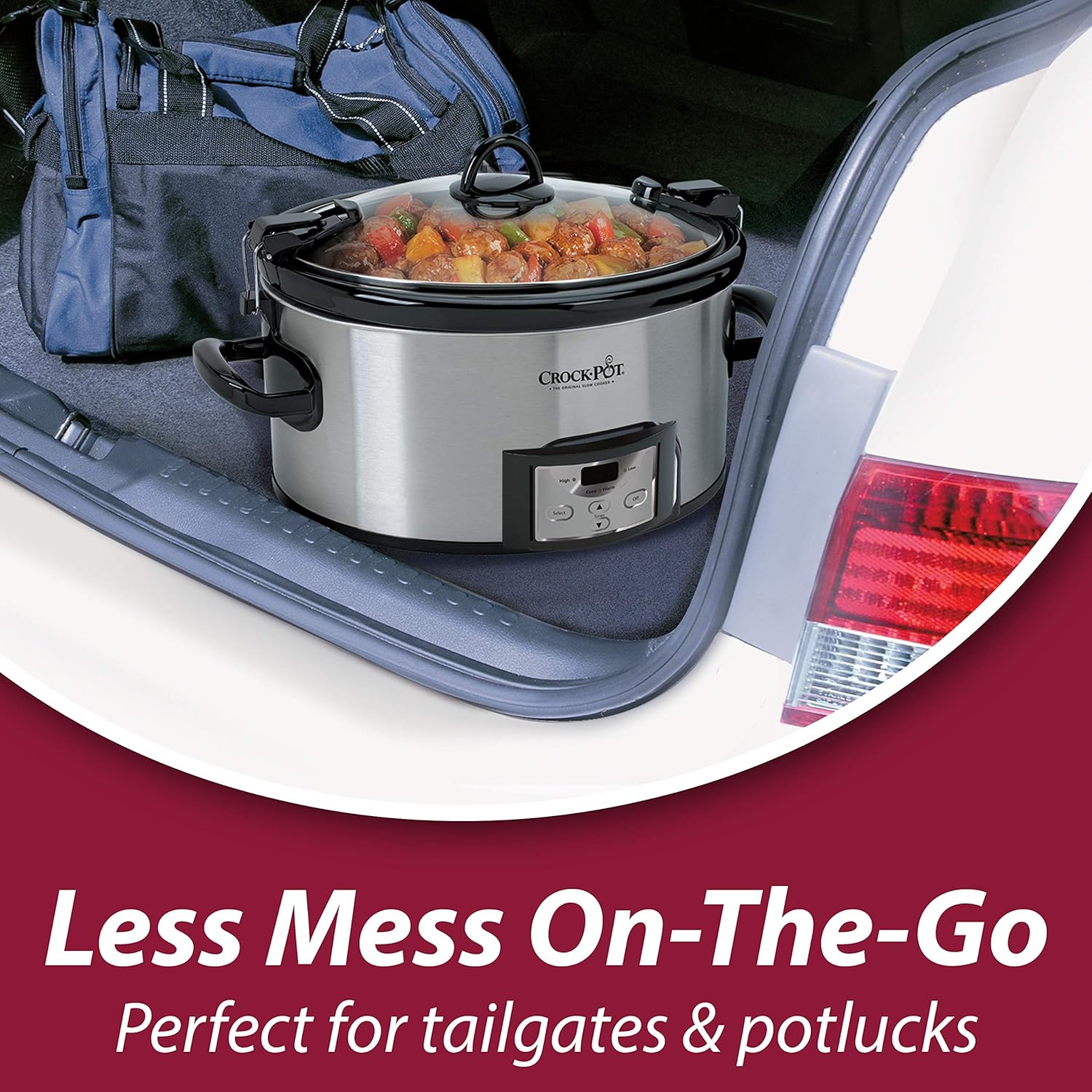 6 Quart Programmable Slow Cooker with Digital Timer, Stainless Steel G51623