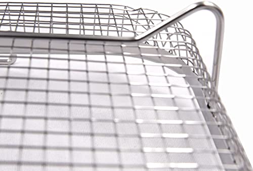 Large Air Fryer Basket for Oven, Stainless Steel Crisping Tray Set E81298