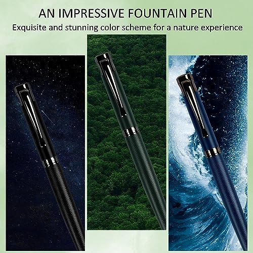 Fountain Pen Set with Medium Nib, Ink Cartridges and Converter R2164