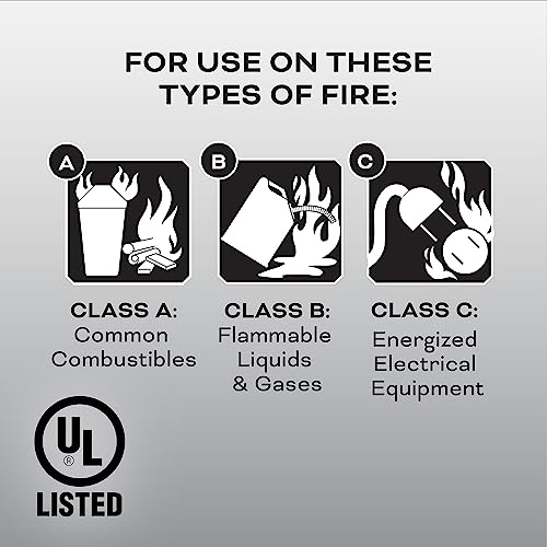 Fire Extinguisher for Home & Office Use, 2-A:10-B:C, 7.13 Lbs. X49265