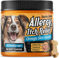 CHARLIE & BUDDY Dog Allеrgy Chews, Immunе Support & Itсh Rеlief for Dogs, Skin and Coat Supplements with Omega 3 Fish Oil, ACV, Vitamin C, & Probiotics for Dogs, 90 Soft Chews, Chicken Flavor, Wrap