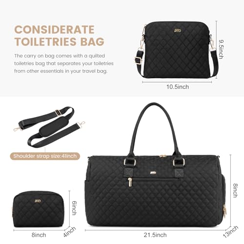 Travel Duffle Bag with Shoe Compartment and Wet Pocket N223698