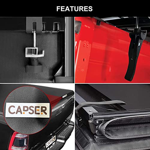 Tri-fold Truck Bed Tonneau Cover for 2009-2024 Dodge Ram 1500, 5.7 ft Fleetside Bed M6413