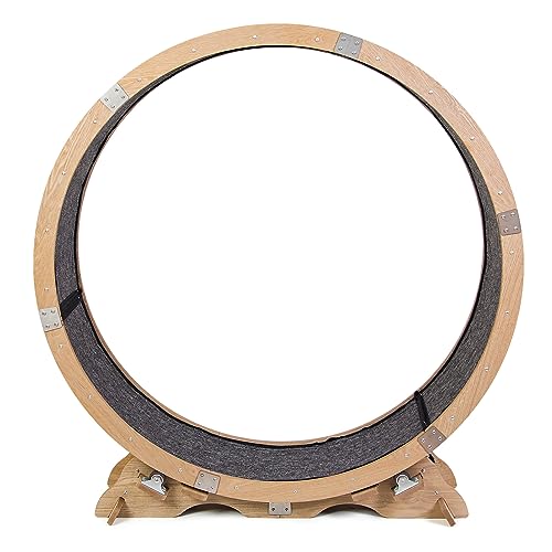 Cat Exercise Wheel for Indoor Cats, Maple Wood Running Wheel Y737265
