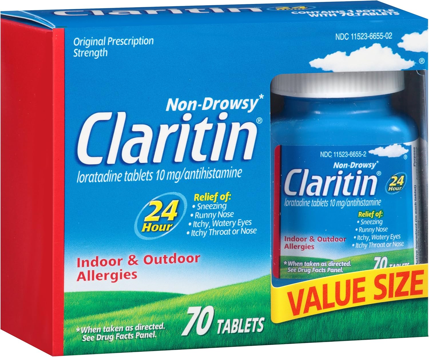 24 Hour Non Drowsy Allergy Tablet, 70 Count N635
