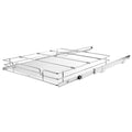 17W x 21D Heavy Duty Pull Out Cabinet Organizer, Chrome Steel Roll Out Shelves for Pantry/Kitchen/Bathroom, Under Sink Sliding Drawer Storage