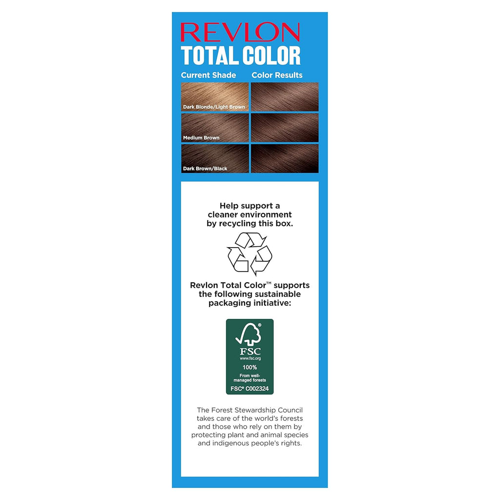 Permanent Hair Color, 100% Gray Coverage, Light Natural Brown, 3 Pack V578976