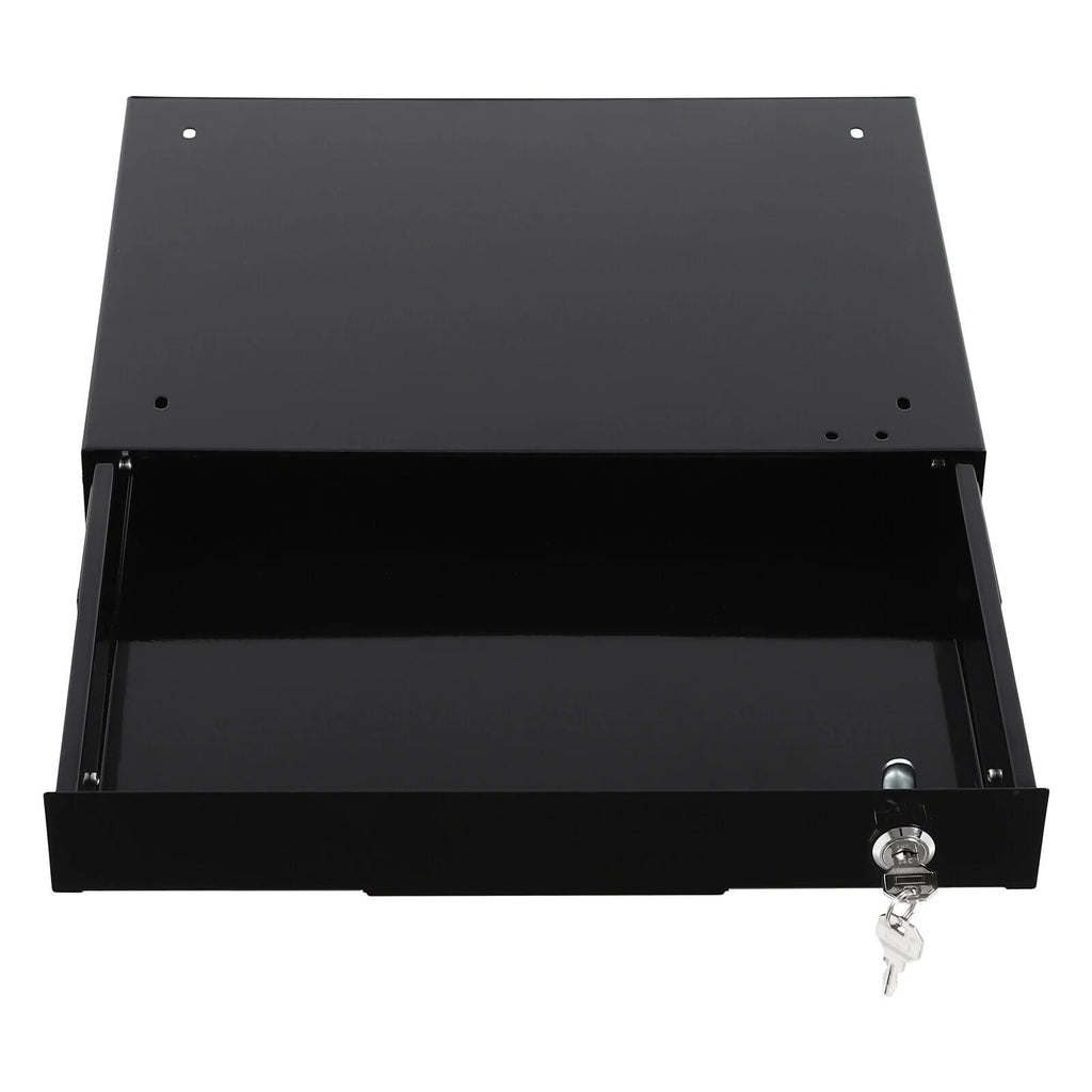 Under Desk Mounted Iron Drawer Storage with Keys E4804