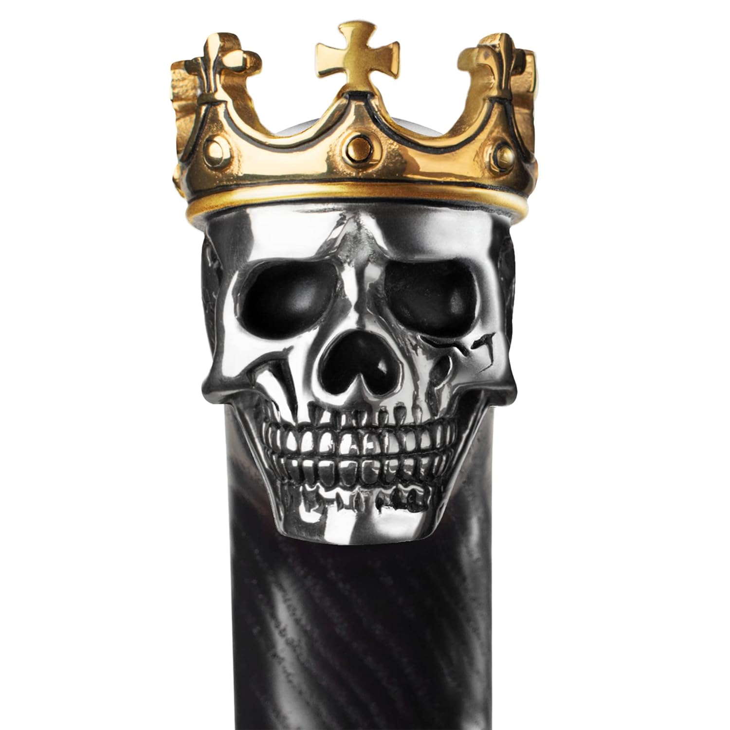 Wood Walking Cane for Men with Skull Handle D63224