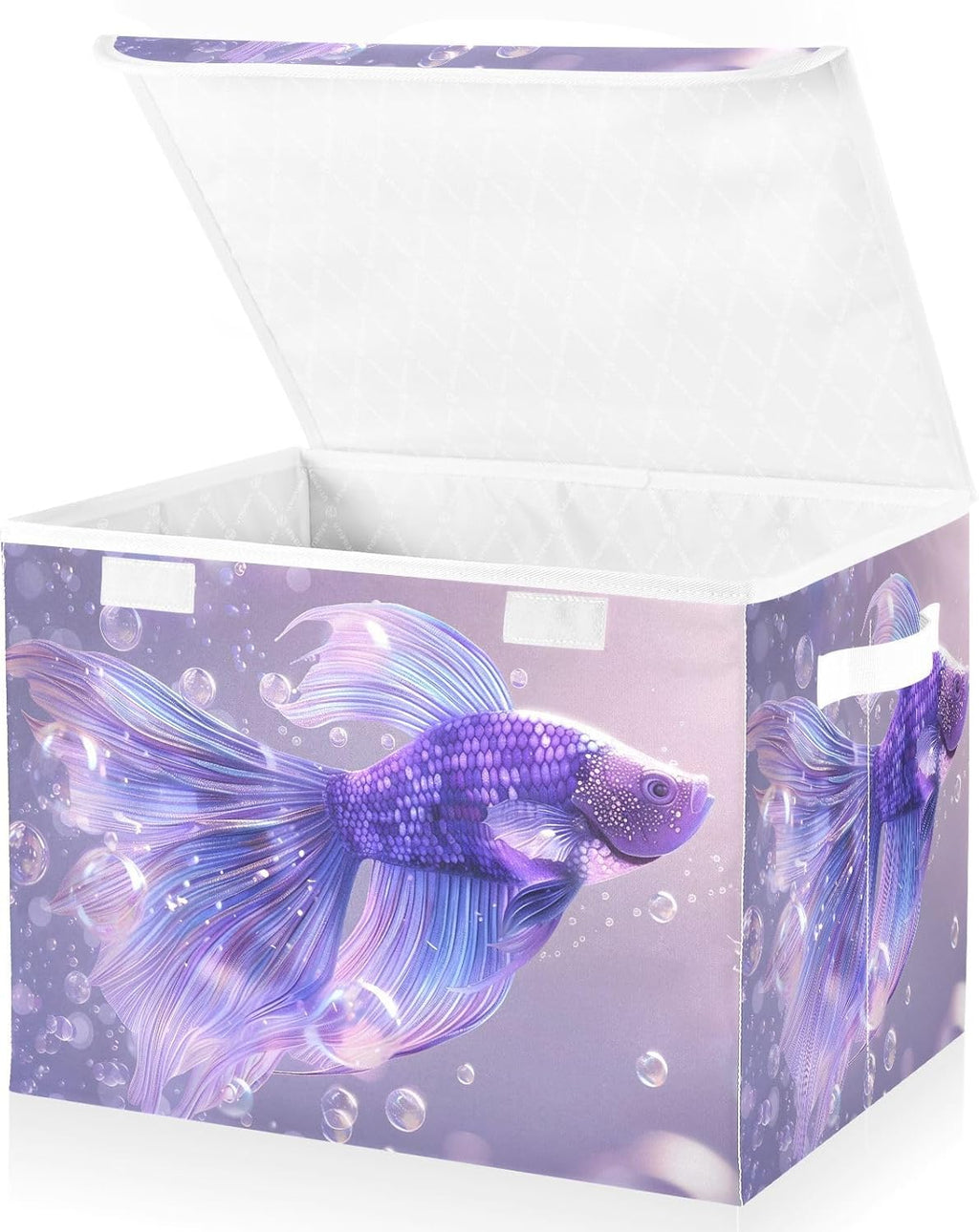 Fabric Foldable Storage Bins with Lids C77995