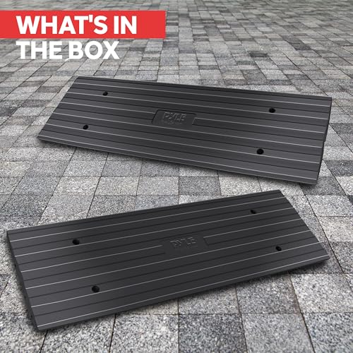 Heavy Duty Rubber Curb Ramp for Driveway, Garage, Sidewalk, Truck, Bike, Motorcycle K5950