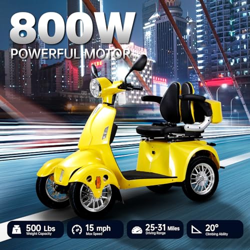 4 Wheel Mobility Scooter for Seniors - 800W Motor, 500lbs Capacity I407290