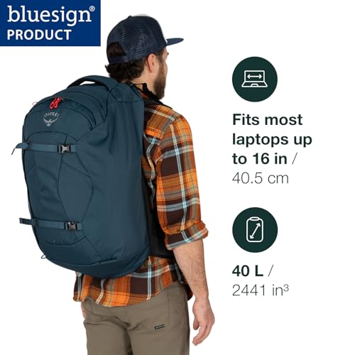 Men's 40L Travel Backpack, Black L48122