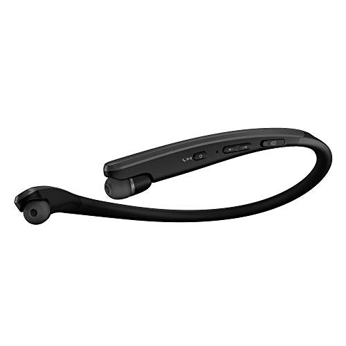 Wireless Bluetooth Neckband Earbuds with Hi-Fi DAC, Black R60659