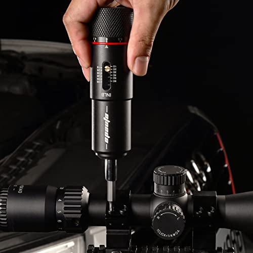 Torque Screwdriver Wrench for Gunsmithing and Bicycle Mechanics, 10 to 65 inch-pound, 10 Bits Set K739