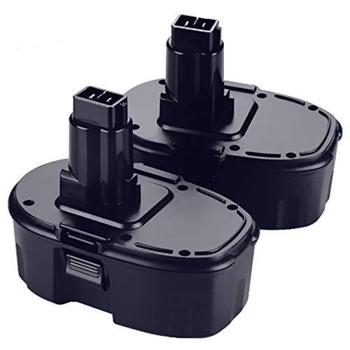 2-Pack [Upgraded to 4500mAh] High Capacity DC9096 DC9098 Replacement Battery Compatible with Dewalt 18V Battery DC9099 DW9095 DW9096 DW9098 DW9099 DE9038 18 Volt Battery Cordless Drill Drivers(Black)