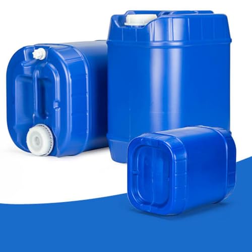 Emergency Water Storage Containers 20 Gallons, 4 Tanks with Lids and Spigot U9714