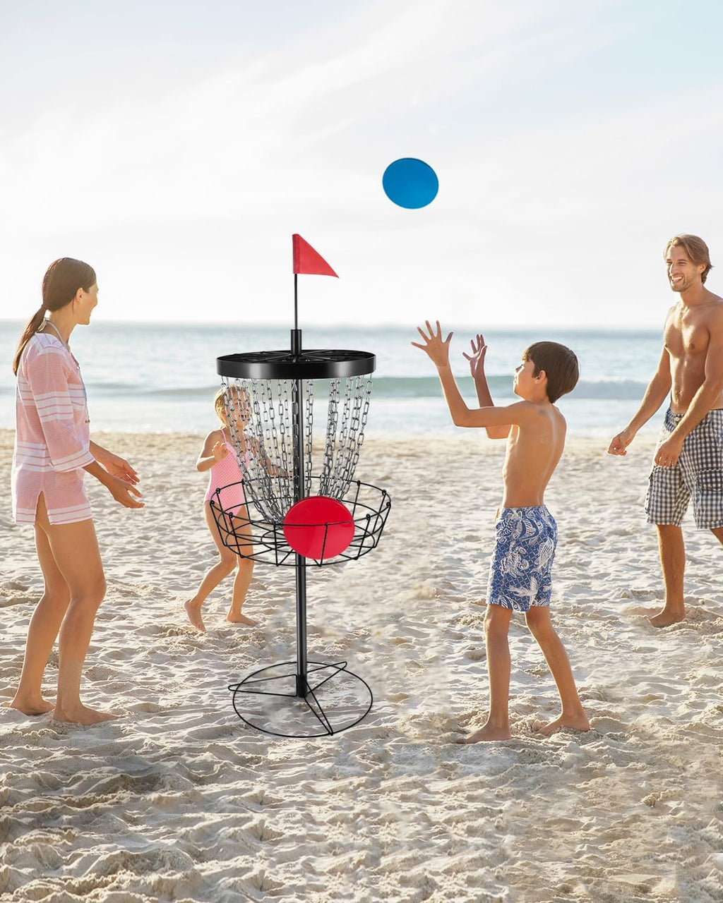 Portable Disc Golf Target with 24 Chains G5067