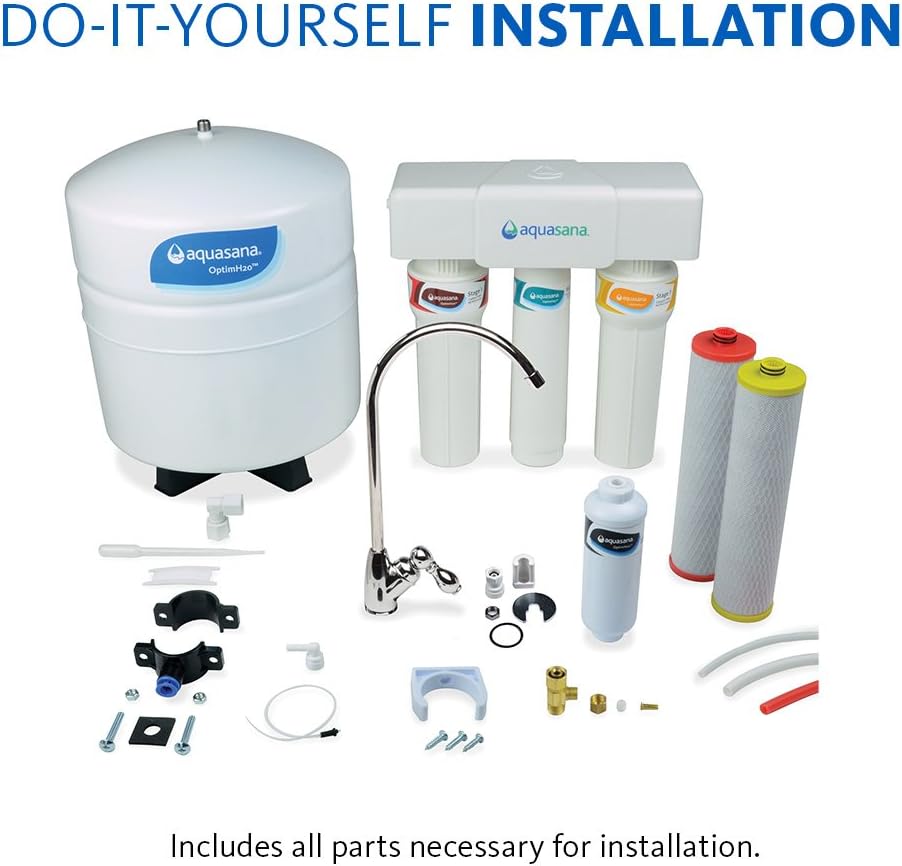 Under Sink Reverse Osmosis Water Filter System with Counter Faucet A957503