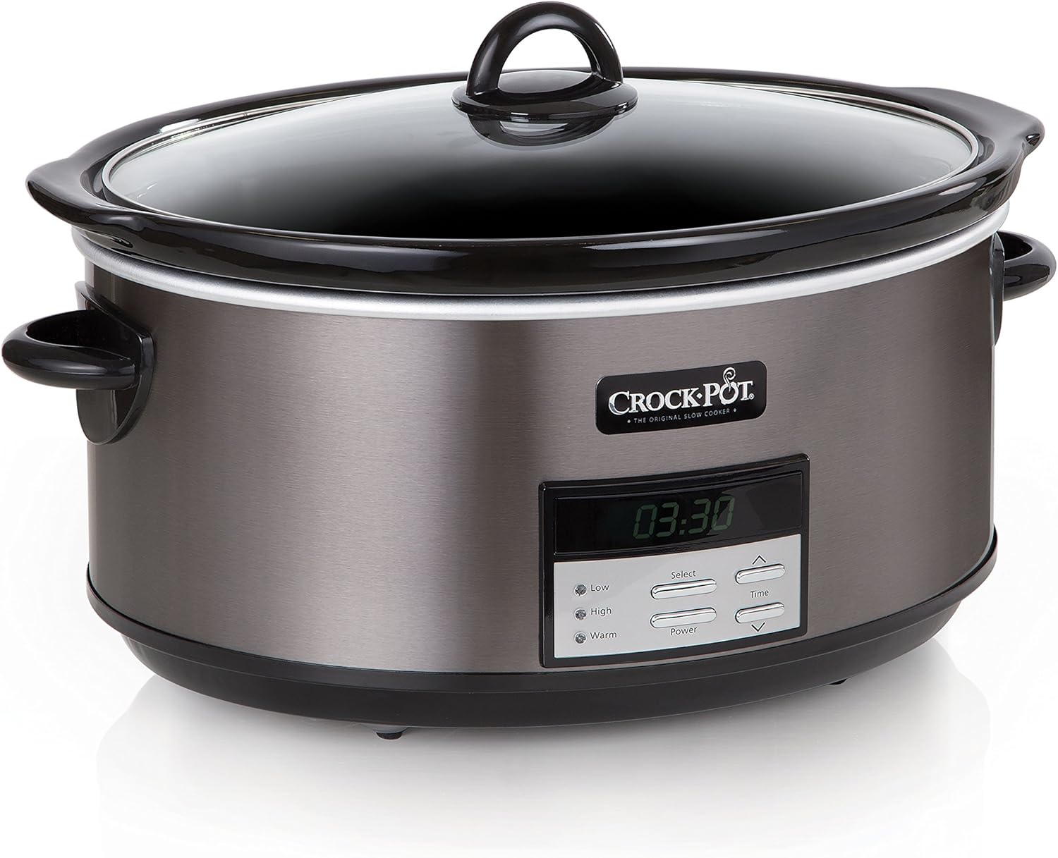 6 Quart Programmable Slow Cooker with Digital Timer, Stainless Steel G51623