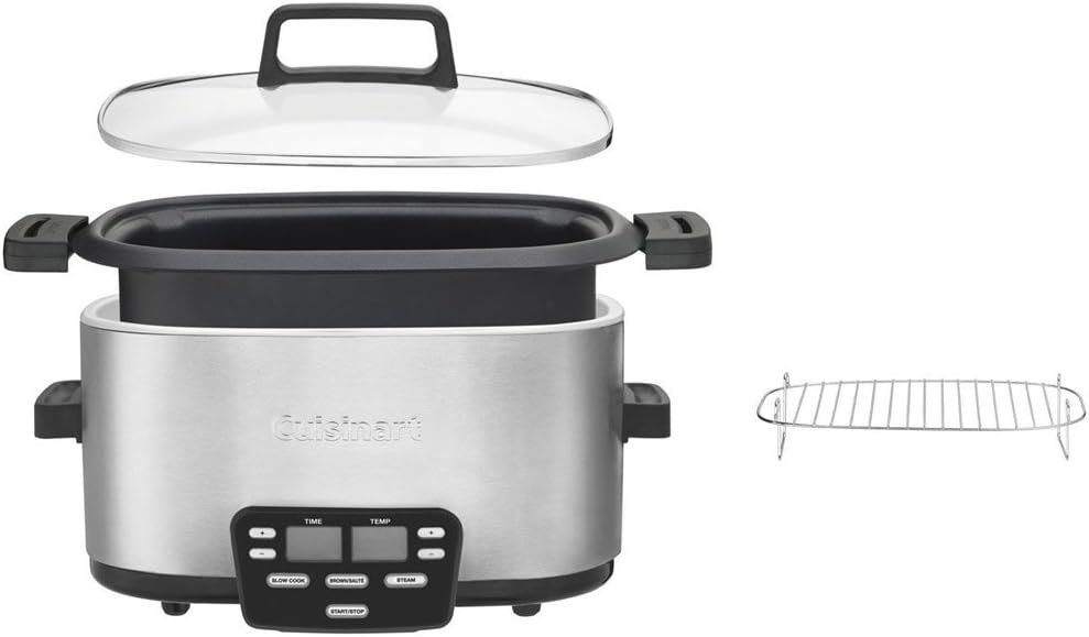 3-in-1 Multi-Cooker, Slow Cooker, Steamer E401474