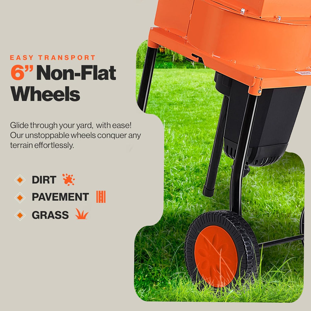 Leaf Mulcher Shredder Electric, 11 Inch Cutting Blade, 0.5 Inch Cutting Capacity V82612