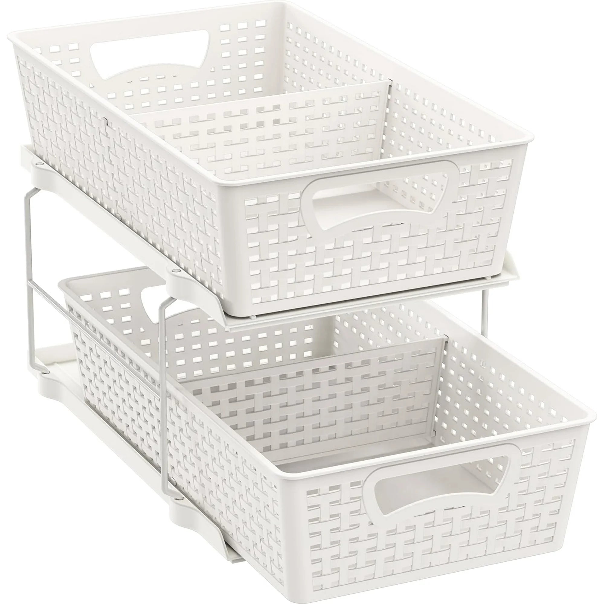 Bathroom Organizer Tray with Pull-Out Sliding Drawer P536731