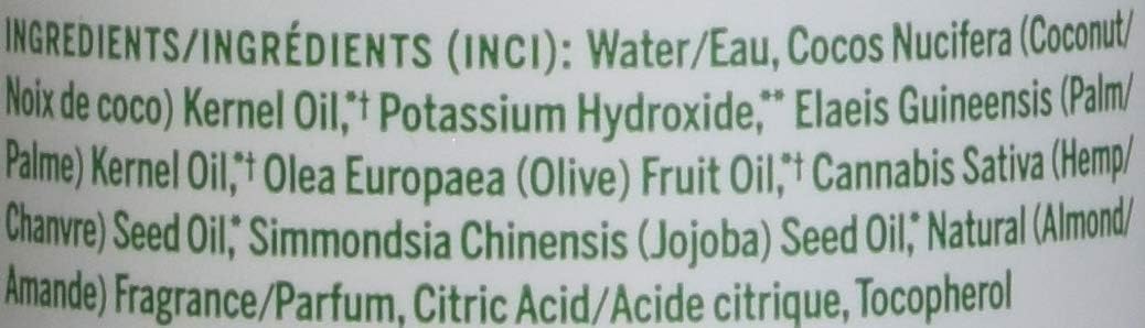 18-in-1 Hemp Almond Pure-Castile Liquid Soap, 1 Pound B24940